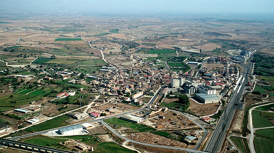 Vista aérea de la localidad.