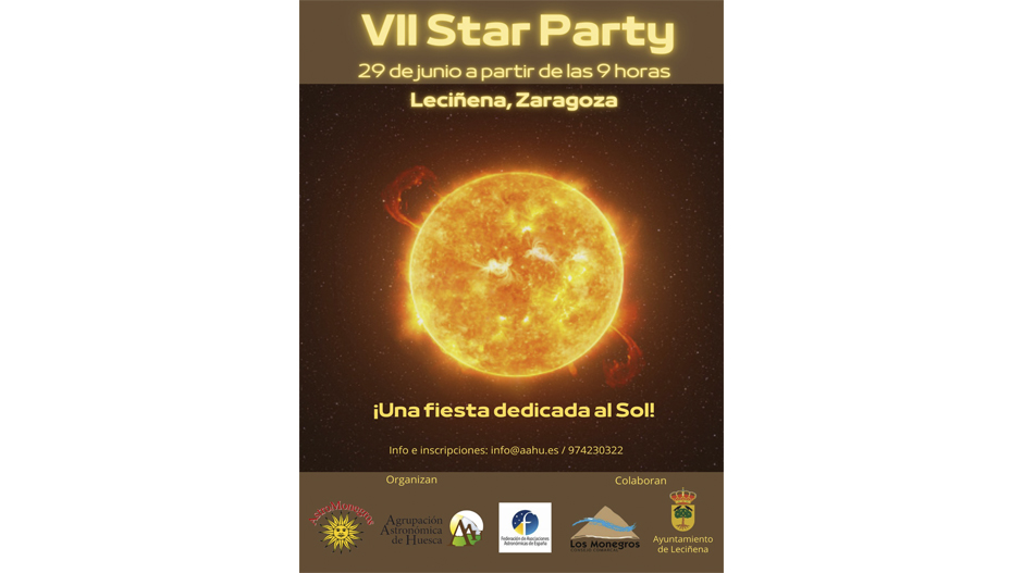 Imagen del cartel de la nueva edición de la Star Party organizada en Los Monegros.