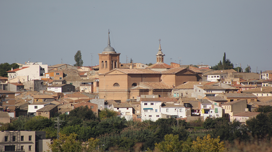 Vista de la localidad de Sariñena, una de las afectadas, según CHA, por los continuos cortes eléctricos.