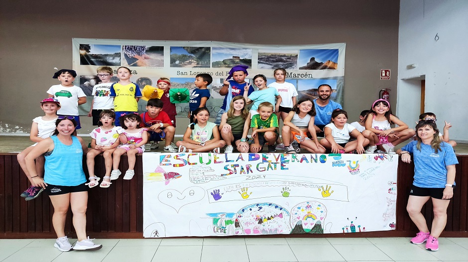 Una de las escuelas de verano de la Comarca de Los Monegros.