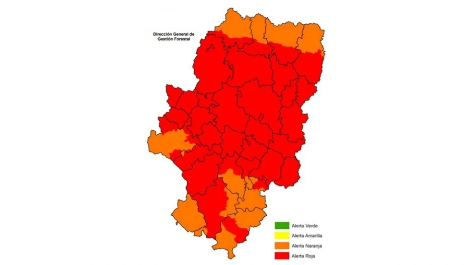 Nivel de Alerta de Peligro de Incendios Forestales (NAPIF) 12/7/24